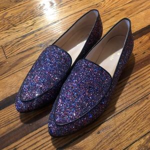 Kate Spade Calliope Glitter Flats - Purple